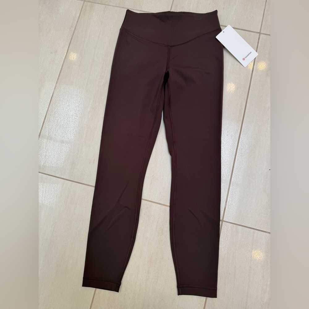 NWT Lululemon Wunder Under SmoothCover High Rise Tight 25” in size 6 in Espresso